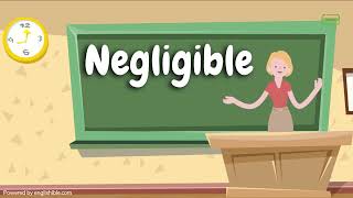 How To Pronounce Negligible Negligible Pronunciation