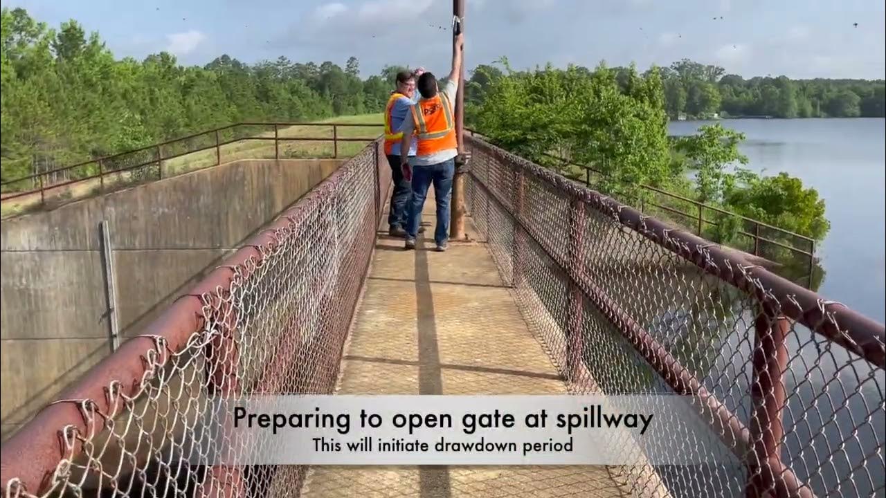 DOTD Onsite Kepler Lake Dam Drawdown June 2022 YouTube