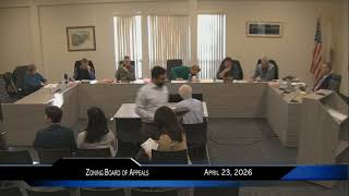 Zoning Board of Appeals Meeting April 23, 2026