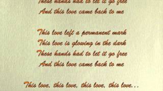 Video thumbnail of "This Love by Taylor Swift - LYRICS HD"