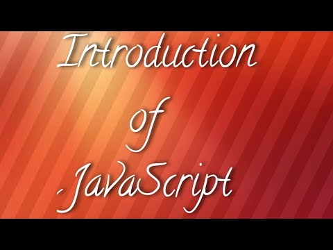 Introduction of JavaScript(English)