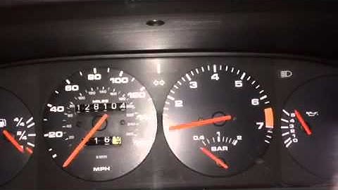 Electric Porsche 944 Turbo tachometer success