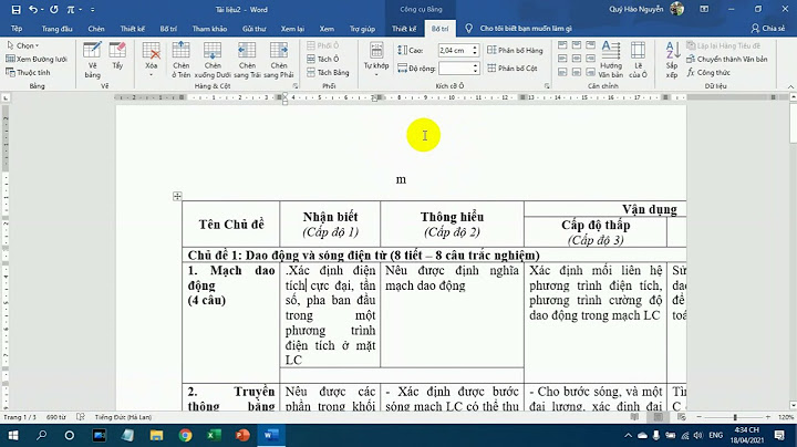 Cách khắc phục lỗi bảng biểu trong word năm 2024