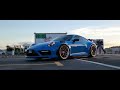 Blue Porsche 911 in Sunset: The Perfect Blend of Ultimate Aesthetics and Performance