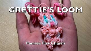 Rainbow Loom - Baby Fennec Fox Charm Tutorial