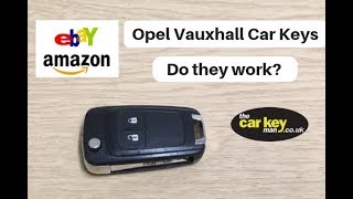 Cheap Car Keys Replacement Used Ebay Amazon Vauxhall Opel Flip Keys - Do They Work?