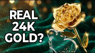 24K Gold Dipped Rose 🌹 Is It Worth It?" Net Worth