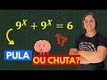 O Erro que Elimina em Provas! 🤯Resolva 9ˣ + 9ˣ = 6 (Você Cai Nessa?)