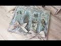 Victorian Christmas Canvas with DIY Decoupage Tiles | Craft with me