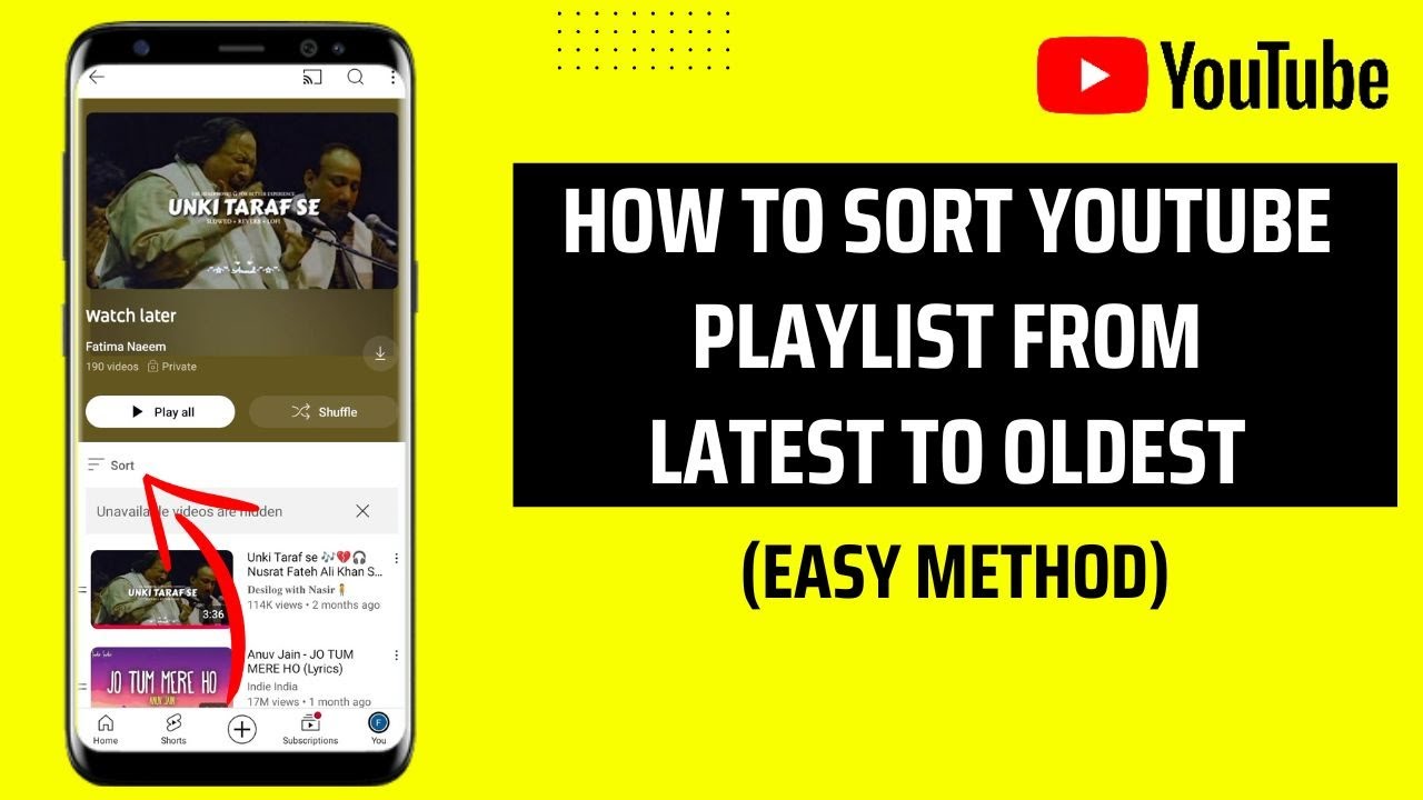 since youtube removed the sort by oldest feature, i... How To Sort YouTube Playlist From Latest To Oldest - YouTube