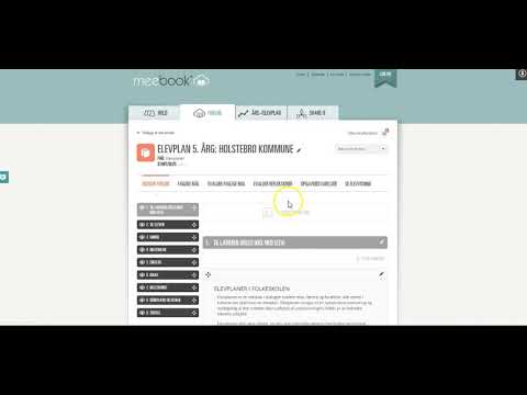 Opret elevplan i Meebook
