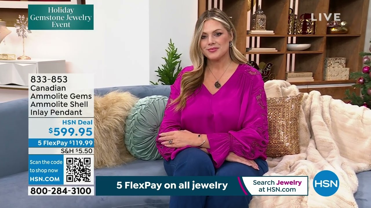 Canadian Ammolite Gems Sterling Silver Ammolite Shell In...