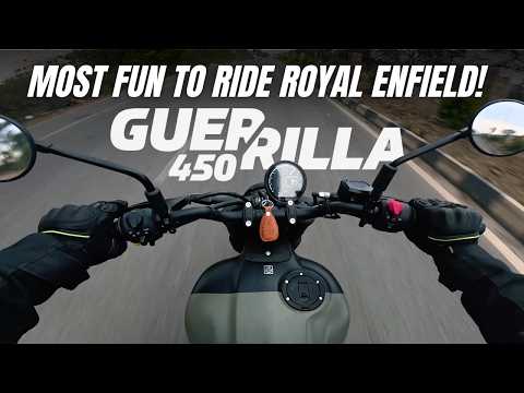 The Most Fun To Ride Royal Enfield! | Guerrilla 450 Ride Review | Motorxone