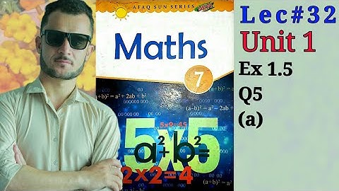 7th-Math-Unit.1-Ex-1.5 Q.5 ( Part a )(Afaq Sun Series)