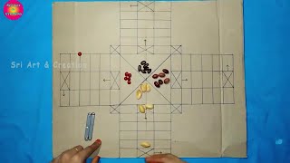 DIY Thayam / Dayakattai Board game in Tamil - தாயம் எப்படி விளையாடுவது? How to play? Game Rules screenshot 2