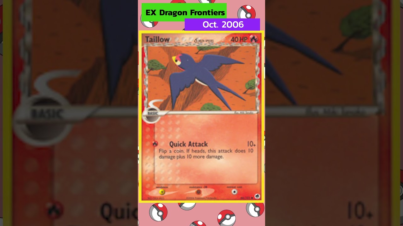 All TAILLOW Cards in 60 seconds | PokedexWiki