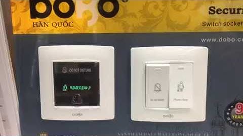 Công tắc chuông xin dọn phòng đừng làm phiền DoBo Hàn Quốc