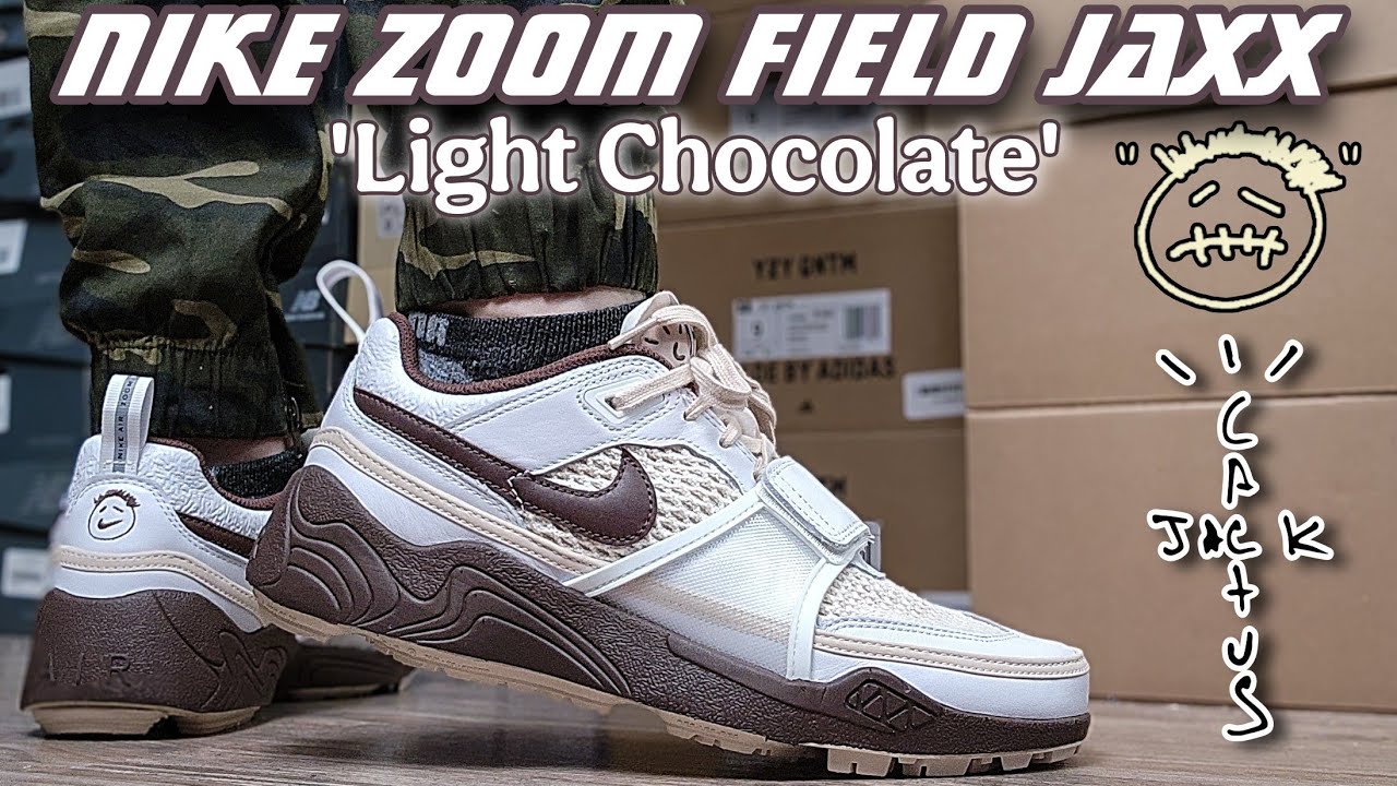 Travis Scott x Nike Zoom Field Jaxx 'Light Chocolate' Sneaker