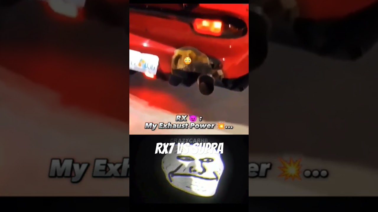 Supra Vs Rx7 Exhaust power 💪|| #cars #shortsfeed #supra #rx7