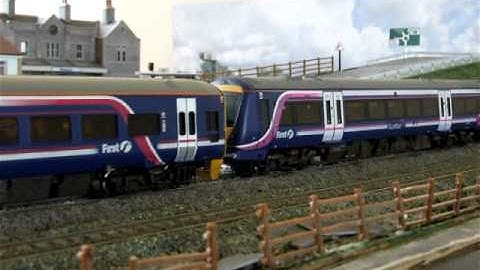 First ScotRail Class 170 & 158 crawl past engineering works