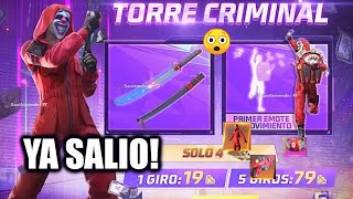 ⚪ SACANDO LA TORRE CRIMINAL! GASTANDO DIAMANTES EN EL CRIMINAL ROJO EVENTO FREE FIRE