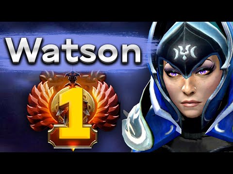 Видео: Топ 1 ранг против топ 2, очень близкая игра! - Watson Luna 7.34 DOTA 2