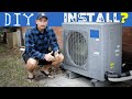 Whole house air conditioner and heating system installation mrcool universal is it a diy project