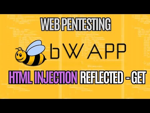 bWAPP - HTML Injection (Reflected GET) 🚨💻