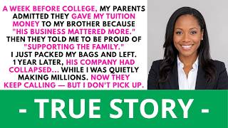 My Parents Gave My College Fund To My Brother's Business — Then Told Me To Be... |Applewood Revenge