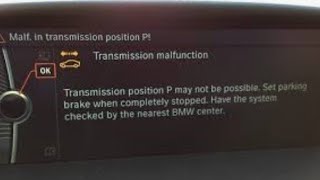 BMW transmission malfunction error does not go into gear not work right does not shift properly