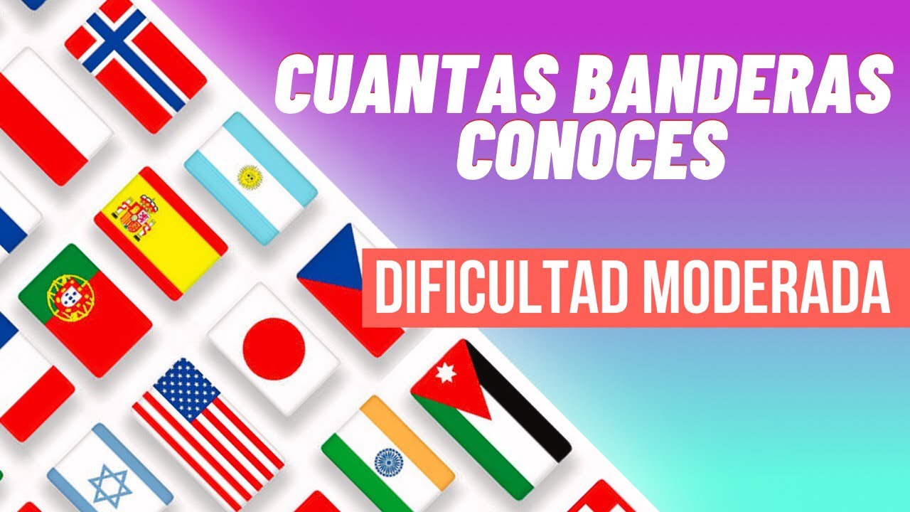 Test de banderas del mundo - Dificultad Media 🌍 ¿Cuantas banderas