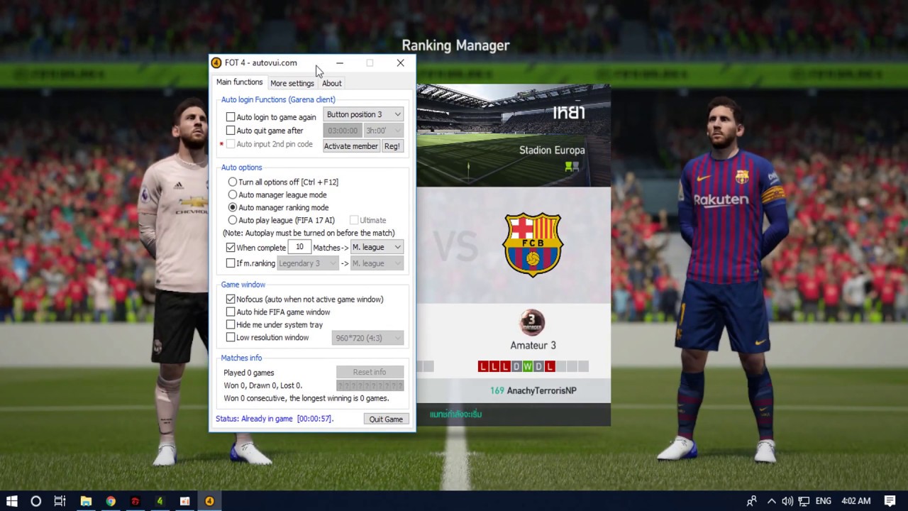 FIFA Online4 Auto M.Ranking แทนตัวเก่าที่เกมอัพเเพท !!!! 4 YouTube