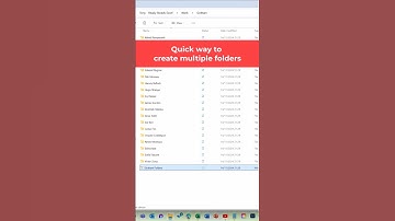 Create multiple folders at once with this Excel trick #shorts