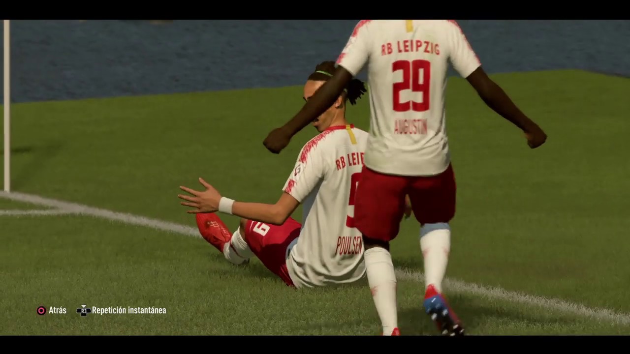 Gol de Yussuf Poulsen RB Leipzig 1 Bayern Munich 2 Bundesliga Fecha 33 FIFA 19