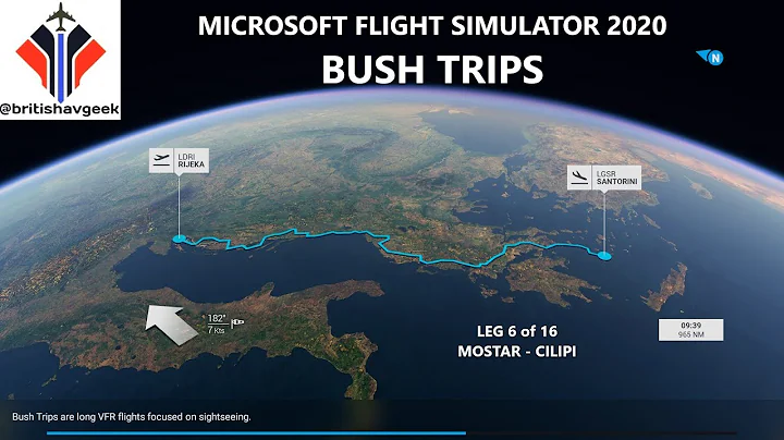 Microsoft Flight Simulator BUSH CHALLENGES - Leg 6 of 16 Croatia to Greece in HD! Incredible Scenery