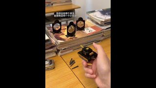 I don't think any guy can resist this desktop EDC mini tank with a rotating turret and