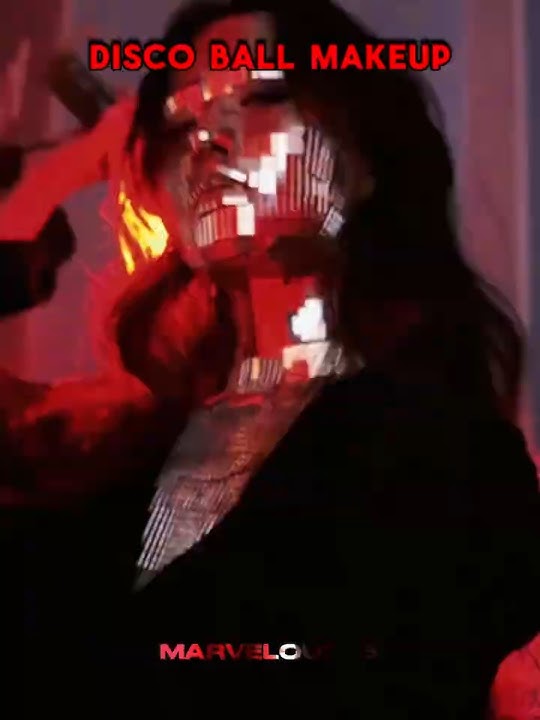 Disco Ball Makeup #trending #edit #trollface #troll