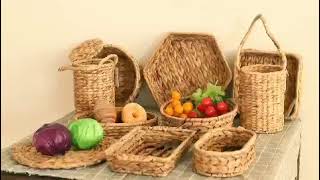 2021 new rattan wicker Handmade woven storage baskets∣The best selling basket on Amazon/Ebay/Alibaba
