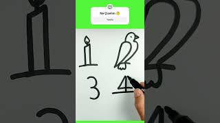 Sayılarla Resim Çizme #howtodraw #easydrawing #drawing #kolayçizimler #nasılçizilir #resim #çizim