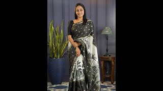 Luxury Saree Collection Munga Silk & Korean Crepe Sarees Vaira Oosi & Floral Designs