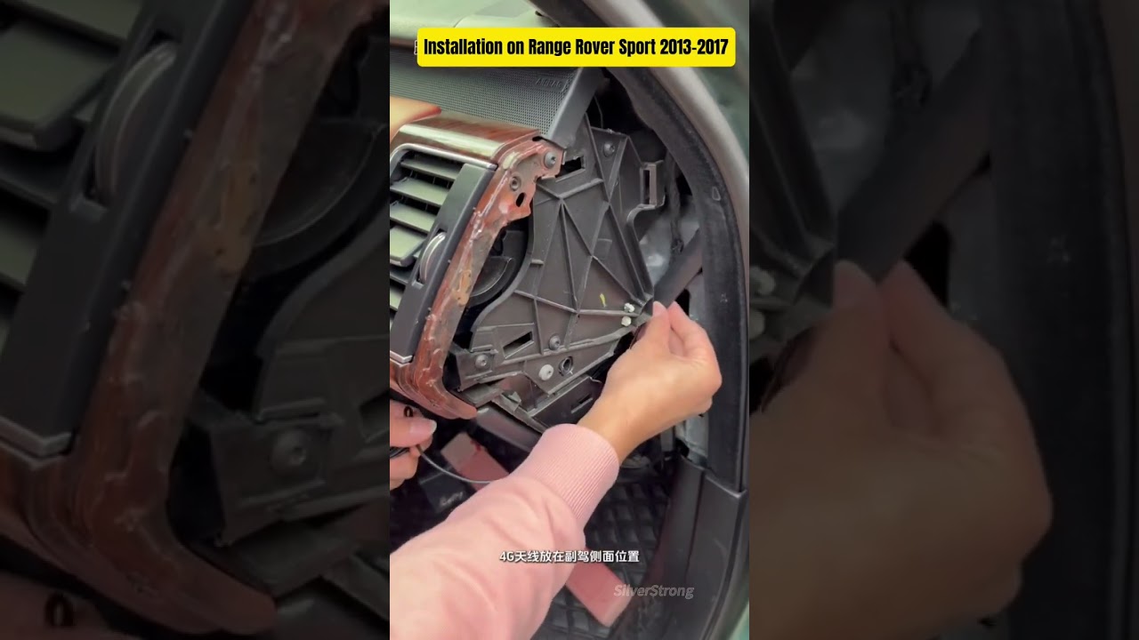 Install Range Rover Sport Android screen & Air Conditioner panel #rangeroversportsv #rangeroversport