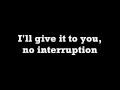 Hoodie Allen - No Interruption LYRICS