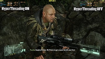 Crysis 3 | i7 8700K | HyperThreading | ON vs OFF | MSI GTX 1060 Gaming X 6G | Performance Test