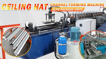 KINGREAL Furring Hat Channel Making Machine  with Auto Packing