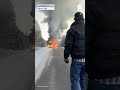 Students safely evacuated after school bus catches fire