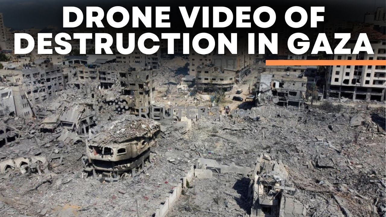 Gaza News LIVE: Exclusive Drone Footage Of Destruction In Gaza After ...