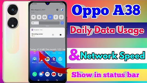 oppo a38 data usage settings, oppo a38 data speed setting, oppo a38 data usage show