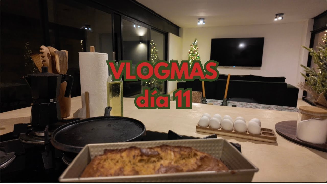 Vlogmas 11🎄 I Hacemos pan de platano y live de ventas en Veyotas