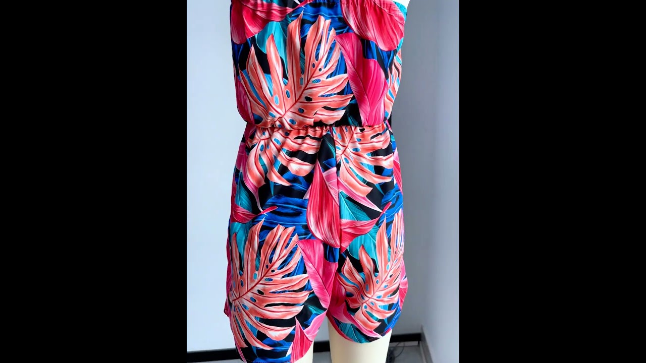 Custom Specialized Women's Tube Top Shorts Romper