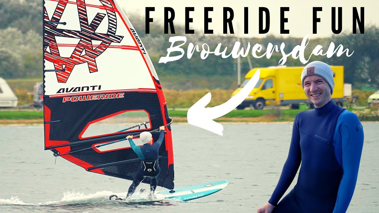 Eine (fast) geile Session am Brouwersdam🌧 | WINDSURFEN in den Niederlanden